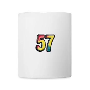 57 Symbole numérique - Mug blanc - blanc - Devant