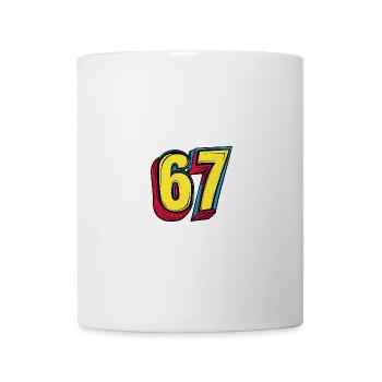 67 Zahl Symbol - Tasse - Weiß - Vorne