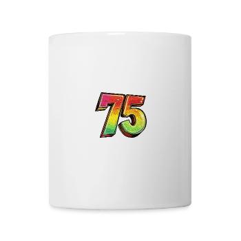 75 Zahl Symbol - Tasse - Weiß - Vorne