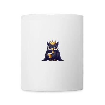 Hibou Bière Drôle - Mug blanc - blanc - Devant