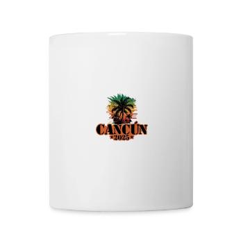Cancun 2025 Palmen - Tasse - Weiß - Vorne