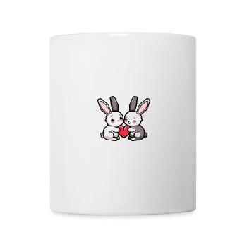 Bunny Couple In Love Easter Valentine's Day - Mug - white - Front