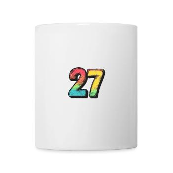 27 Zahl symbol - Tasse - Weiß - Vorne