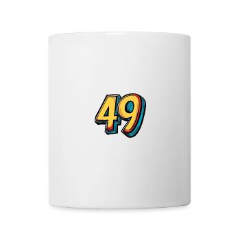 49 Zahl symbol - Tasse - Weiß - Vorne
