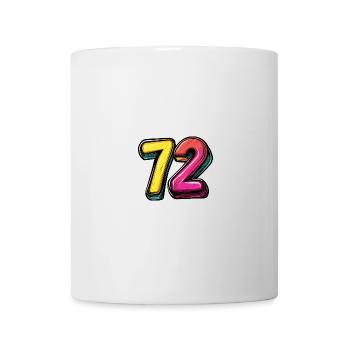 72 Zahl Symbol - Tasse - Weiß - Vorne