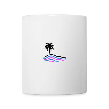Île Palm Sea - Mug blanc - blanc - Devant