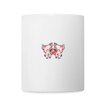 Couple de Cochons En Amour Semer La Saint-Valentin - Mug blanc - blanc - Devant