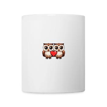 Owl Couple Valentine's Day - Mug - white - Front