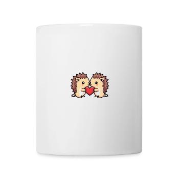 Igel Paar Valentinstag - Tasse - Weiß - Vorne