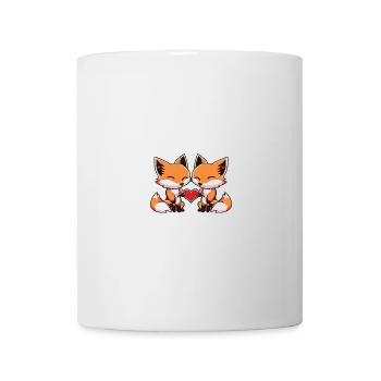 Fuchs Paar Valentinstag - Tasse - Weiß - Vorne