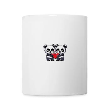 Panda Paar Valentinstag - Tasse - Weiß - Vorne