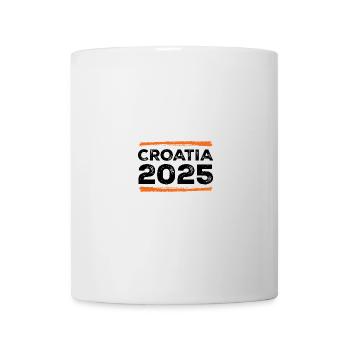 Croatia 2025 Spruch - Tasse - Weiß - Vorne