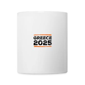 Greece 2025 Spruch - Tasse - Weiß - Vorne