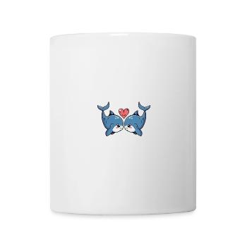 Wal Paar Valentinstag - Tasse - Weiß - Vorne