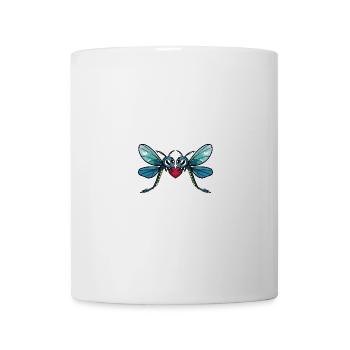 Libelle Paar Valentinstag - Tasse - Weiß - Vorne