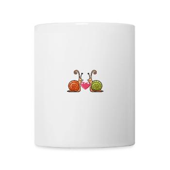 Schnecke Paar Valentinstag - Tasse - Weiß - Vorne