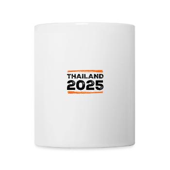 Thailand 2025 Spruch - Tasse - Weiß - Vorne