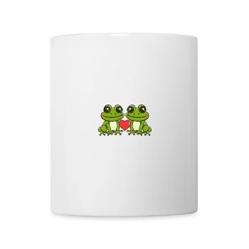 Frosch Paar Valentinstag - Tasse - Weiß - Vorne