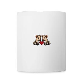 Hyène Couple Saint-Valentin - Mug blanc - blanc - Devant