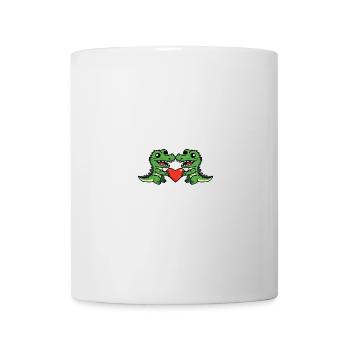 Alligator Paar Valentinstag - Tasse - Weiß - Vorne