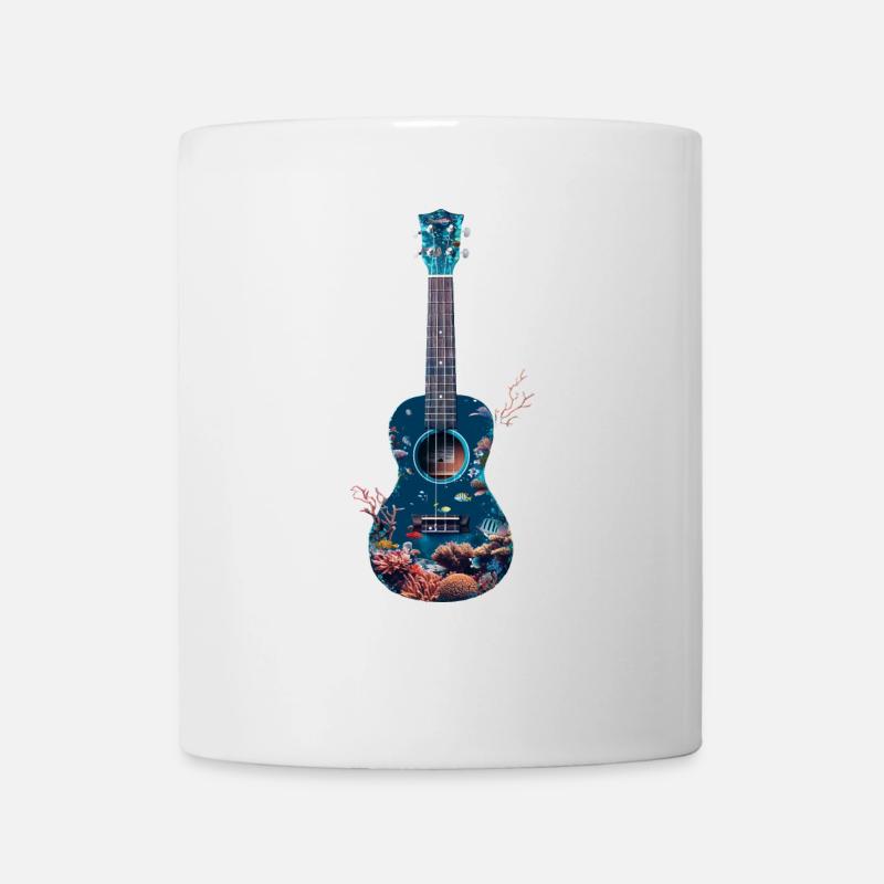 Fisch Ukulele - Tasse - Weiß