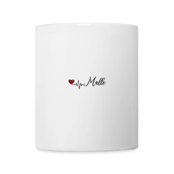Malle Liebe Herzschlag Puls - Tasse - Weiß - Vorne