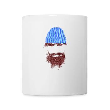 hipster bart - Tasse - Weiß - Vorne