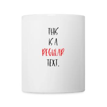 Il s’agit d’un TEXTE régulier. Mème drôle - Mug blanc - blanc - Devant