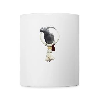 Papagei - Tasse - Weiß - Vorne