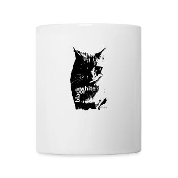 Black or white kitty by Perkins - Tasse - Weiß - Vorne