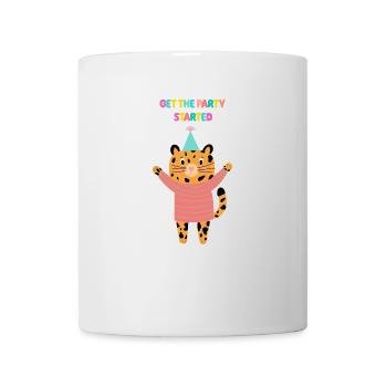 Party Tiger - Get the Party started - Geschenk - Tasse - Weiß - Vorne