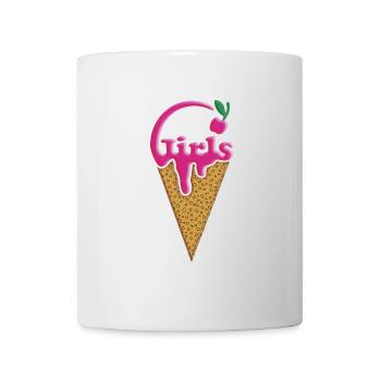 Mädchen-Grafik - Tasse - Weiß - Vorne