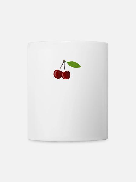 cerise - Mug blanc - blanc