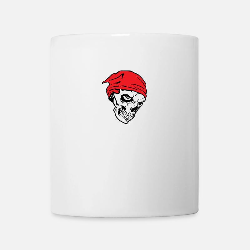 totenkopf - Tasse - Weiß