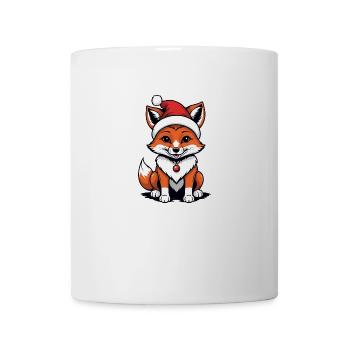 Fuchs Fox Weihnachtsmann Süß Geschenk für Frauen - Tasse - Weiß - Vorne