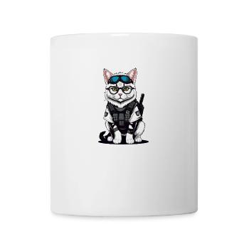 Chat Airsoft Chat Chat Jouant Airsoft Cadeau Militaire - Mug blanc - blanc - Devant