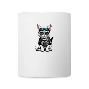 Chat Airsoft Chat Chat Jouant Airsoft Cadeau Militaire - Mug blanc - blanc - Devant