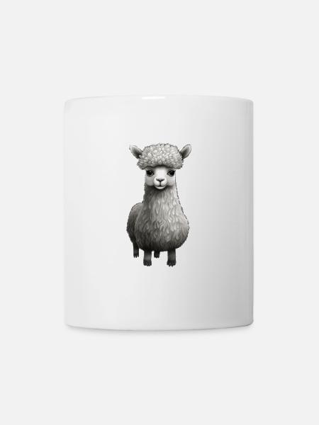 Sweet alpaca - Mug - white