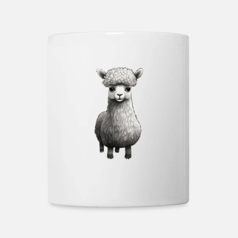 Süßes Alpaka - Tasse - Weiß