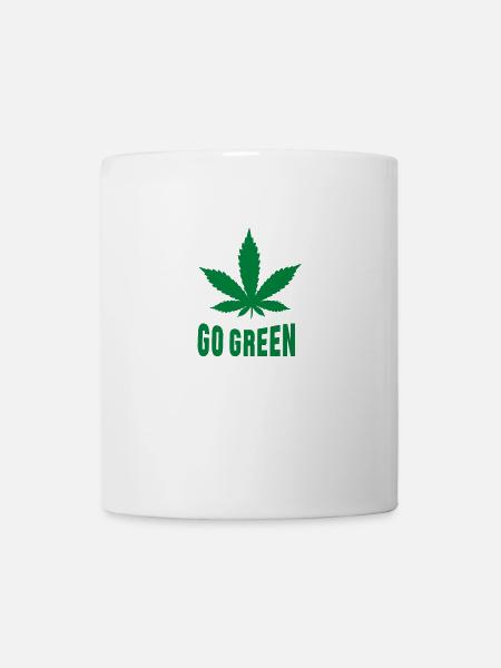 Weed Go Green - Tasse - Weiß