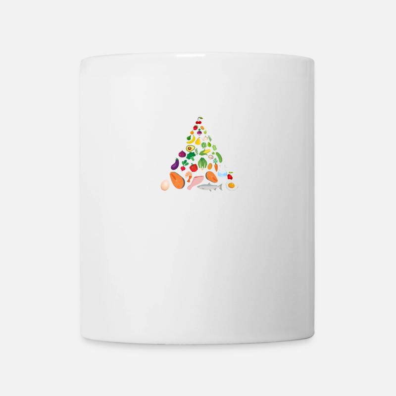 Keto Pyramide - Tasse - Weiß