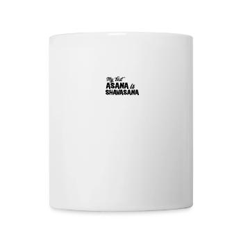 Mon meilleur Asana est Shavasana, cadeau, anniversaire - Mug blanc - blanc - Devant