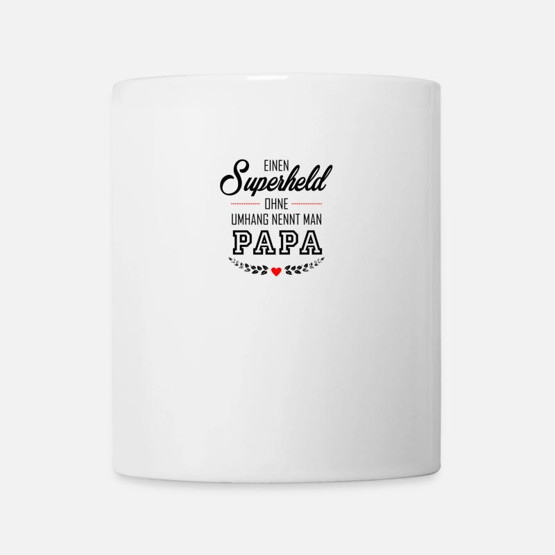 papa super-héros - Mug blanc - blanc