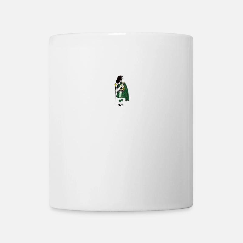 Cadeau de cornemuse au kilt écossais kilt au rythme cardiaque - Mug blanc - blanc