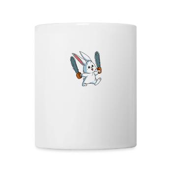 Cadeau de lapin de la tronçonneuse Spirit Animal - Mug blanc - blanc - Devant