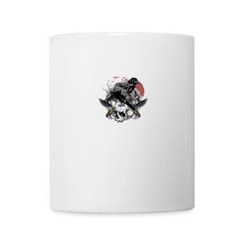 Hugin et Munin cadeau corbeaux de mythologie nordique - Mug blanc - blanc - Devant