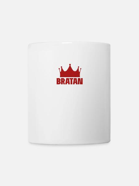 bratan mit krone - Tasse - Weiß