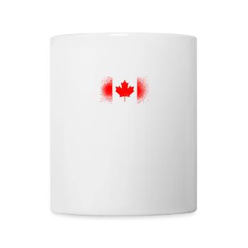Kanada Grunge Flagge Kanadisch Quebec Geschenk - Tasse - Weiß - Vorne