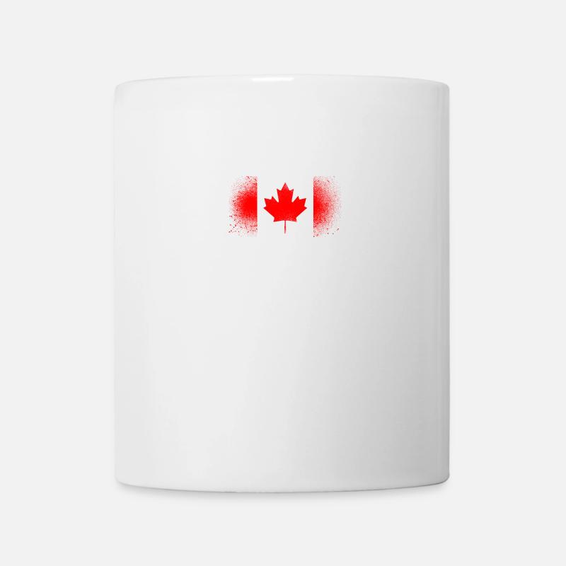 Canada Grunge Flag Canadian Quebec Gift - Mug - white