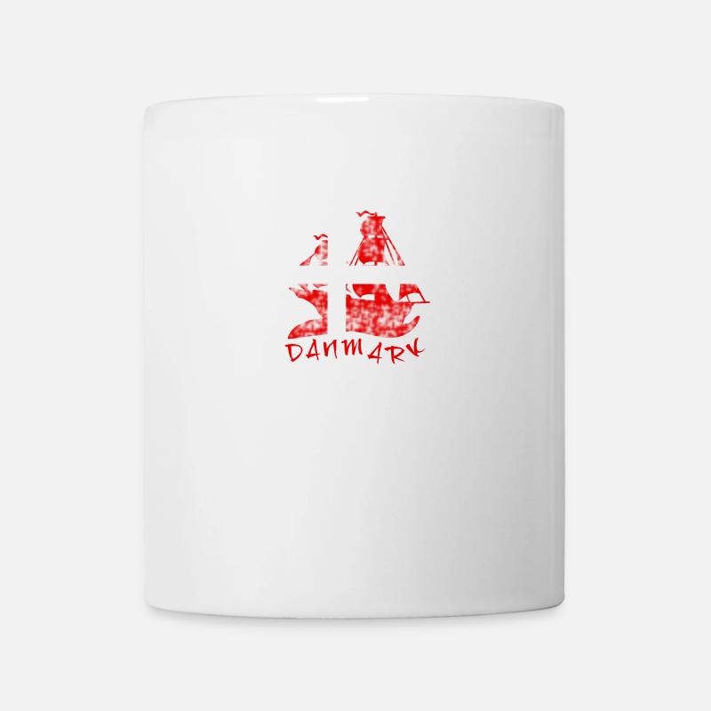 Drapeau danois - Mug blanc - blanc